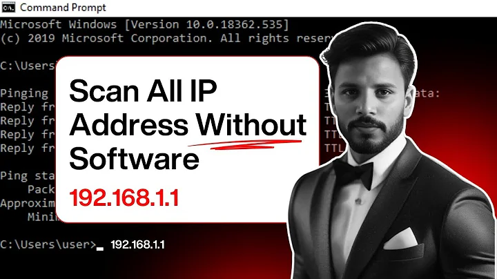How to scan all IP Addresses in your LAN without any software | How To Find all device's IP With CMD
