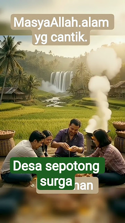 suasana pedesaan.#desa #masyaallahtabarakallah#pemandangan#desa#serulingsunda#sawah#airterjun