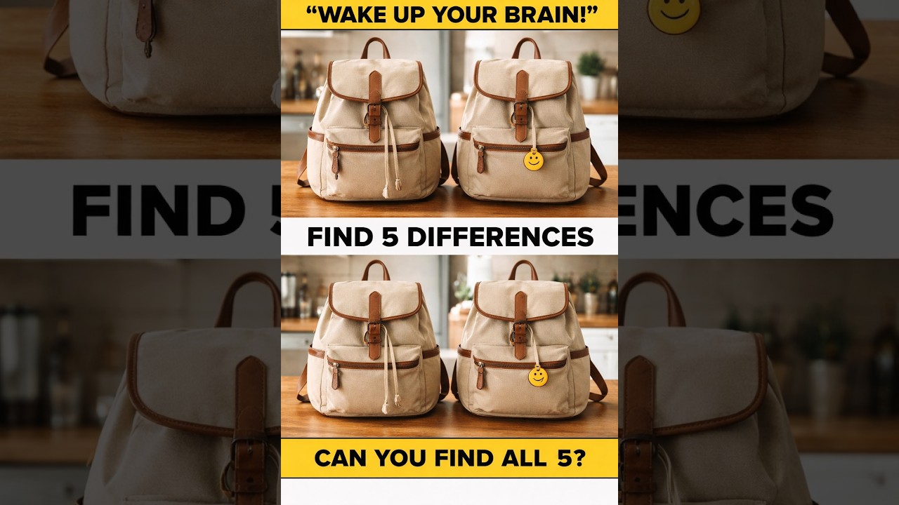 Test Your Eyes! 👀 Find 5 Differences Challenge