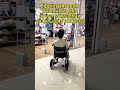 Zipping through the mall in this power wheelchair—super agile and easy!#electricwheelchair