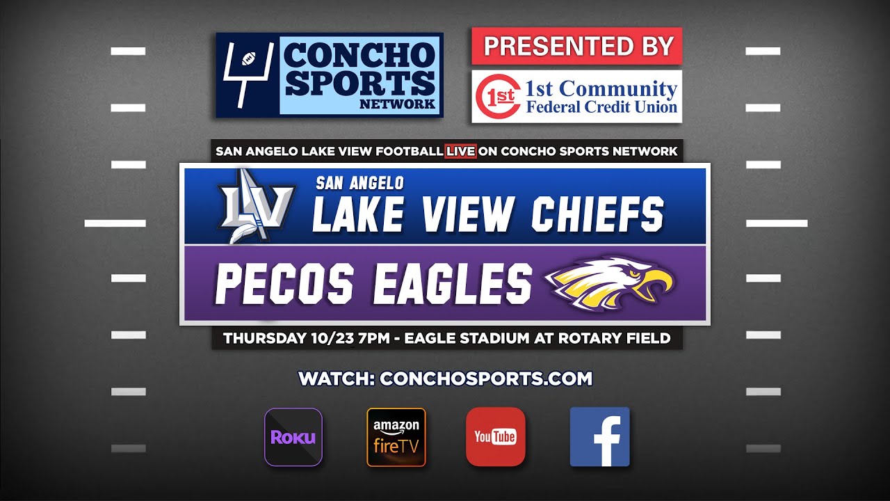 🔴 LIVE -San Angelo Lake View Chiefs at Pecos Eagles | Football | 10/23/25