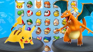 Mario Kart 8 Deluxe - Pikachu Vs Charizard in Mushroom Cup [2Player] The Top Racing Nintendo Switch