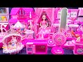 13 Minutes Satisfying with Unboxing Pink Barbie and Ken Family Furniture Set ASMR | Review Toys