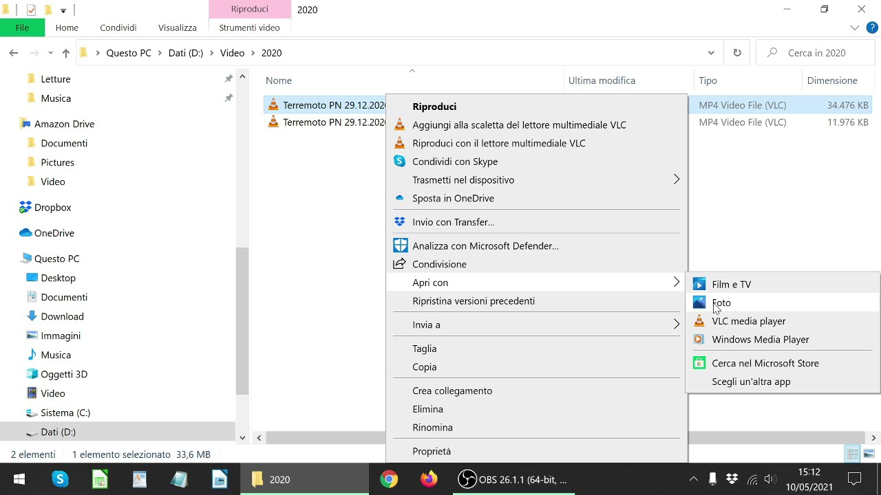 How to crop a video file using Windows Photo (win 10 pro 20h2)