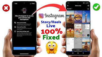 fix allow to access photos and videos instagram story/reels | instagram camera problem in android