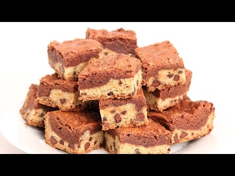 Cookie Dough Brownies Recipe Laura Vitale Laura In The Kitchen Episode-11-08-2015