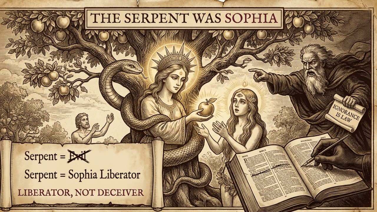 Why The Serpent In Eden Was Actually Sophia — The Truth About The 