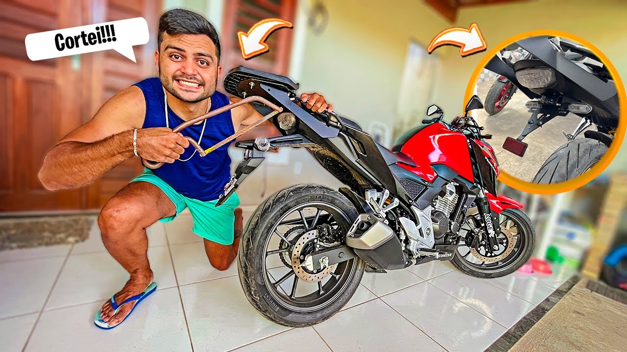 COLOQUEI O MELHOR ELIMINADOR DE RABETA NA CB 300f 2023!!!