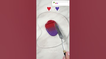 satisfying color mixing💖 그라데이션 물감섞기 힐링영상💕 guess the color #satisfying