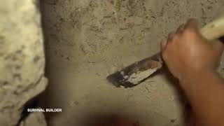 2 Man Digs a Hole in a Mountain Build Amazing Apartment Underground &&&&& 8