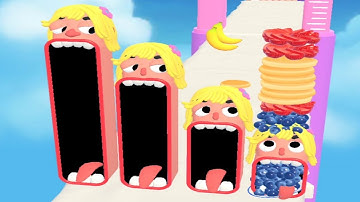 Pancake Run - All Levels Gameplay Walkthrough (Levels 1 vs 9999)