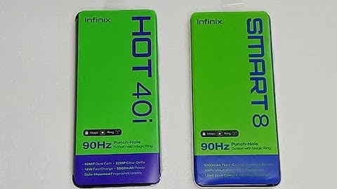 INFINIX SMART 8  VS Infinix Hot 40i : speed test