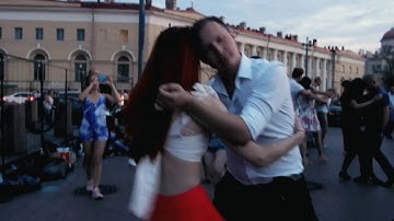 Zouk Open Air. Dj Remy and Evgenia. Zouk Improvisation. (Breathe Me)