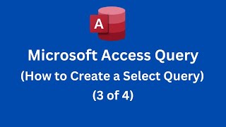 MS Access Query - How to Create a Select Query #roger #databasemanagement #msaccess #query