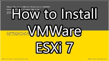 How to Install VMWare ESXi 7