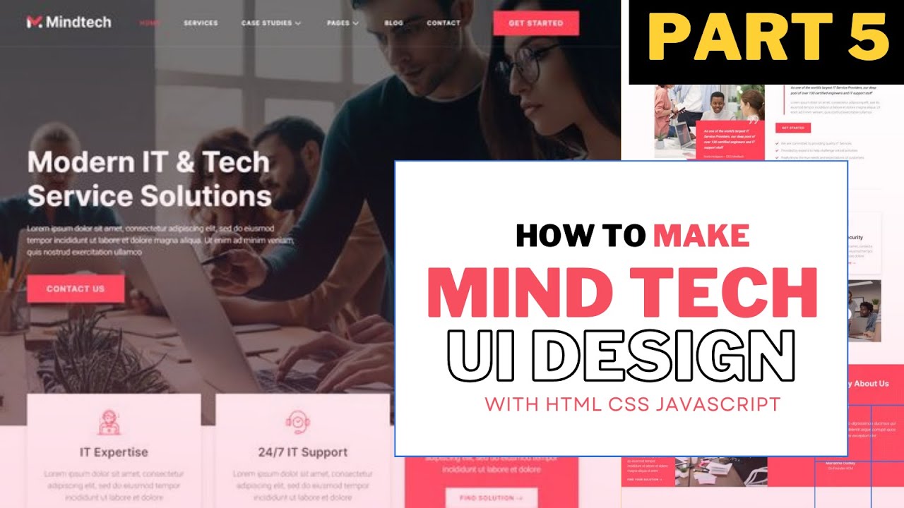 Creating a Dynamic Website: HTML, CSS, JavaScript, GSAP Animation & Scroll Trigger Intro ( Part # 5)