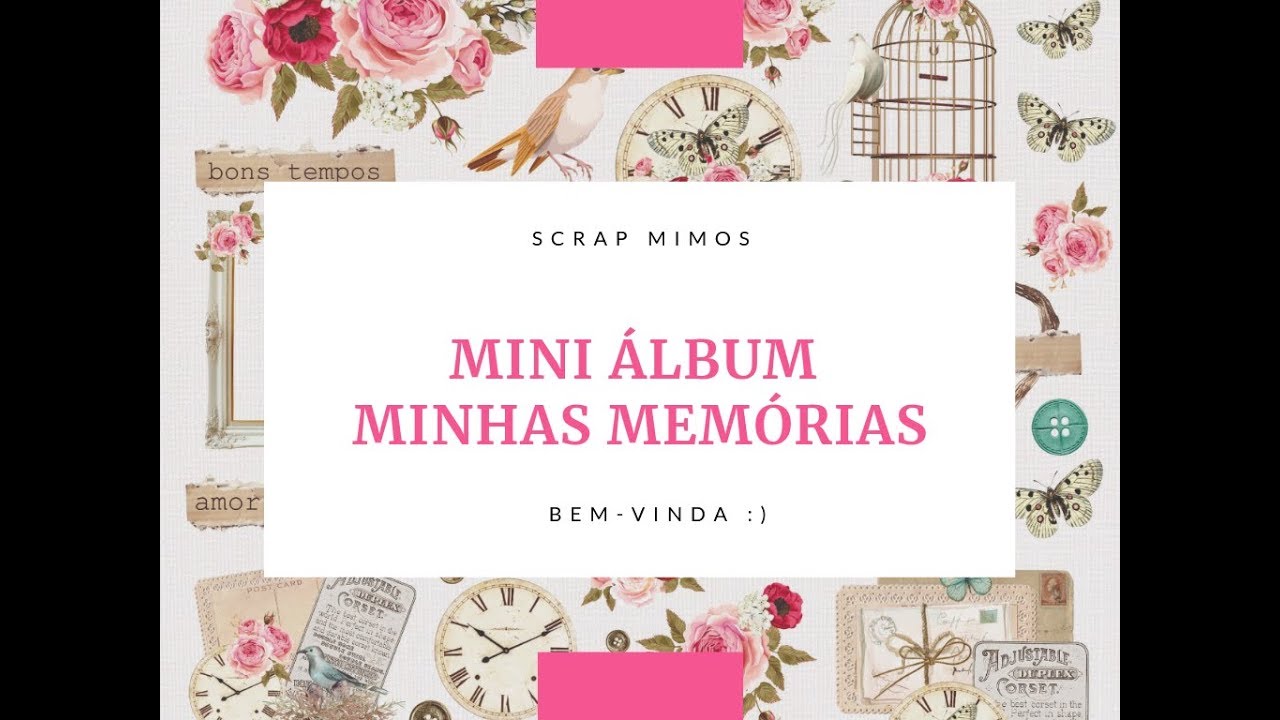 Aprenda a Fazer Scrapbook - Kit Material + Vídeo Aula - YouTube