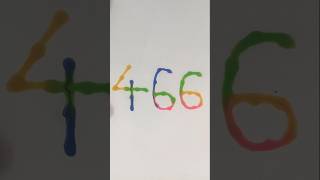 466 number drawing | drops bole magic tale 💧🎨  #shorts #art