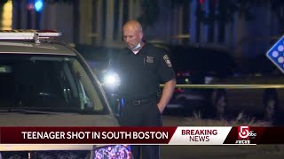 Teenager shot in South Boston