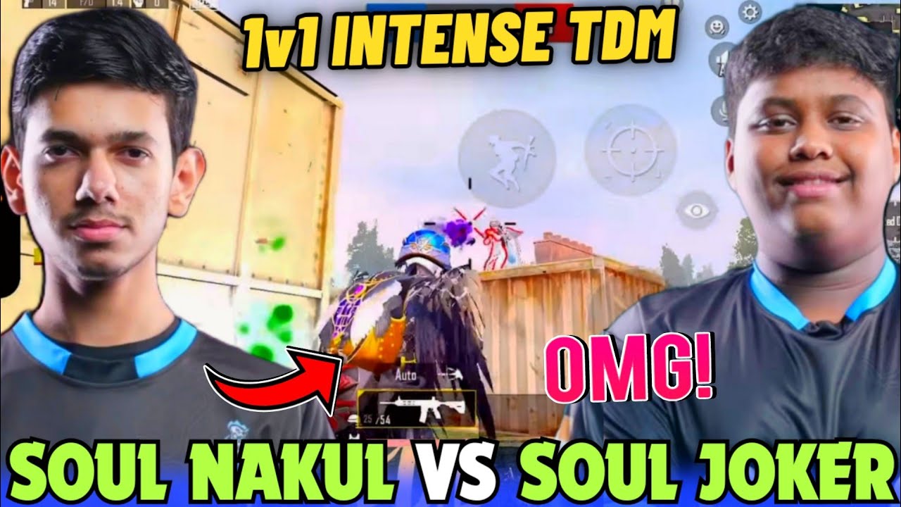 iQOOSouL NAKUL vs JOKER 1v1 TDM Battle 🔥 Intense Battle 🥵 Team SouL 🚀 ...