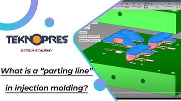 What is a “parting line” in injection molding?