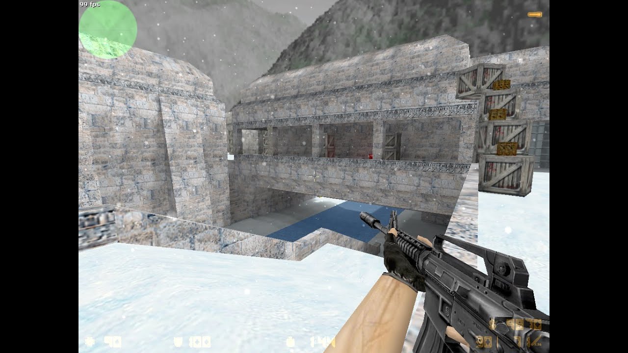 11 Counter-Strike CS 1.6 zm_aztec gameplay vs expert bots xmas ...
