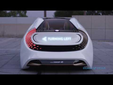 Toyota Concept-i autonomous car with AI at CES 2017