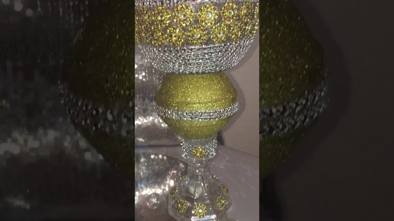 My Wedding DIYs: Set of 3 Gold Candle Holders