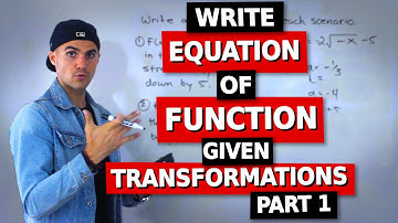 MCR3U (Grade 11 Functions) - Write Equation of Function given Transformations Part 1