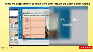 Quickly Align Images on Boom Cards