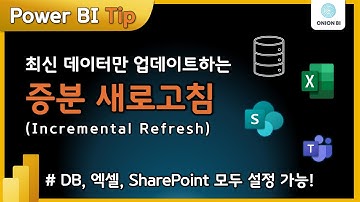 Power BI 증분 새로고침의 모든 것 | DB·SharePoint·엑셀까지 그대로만 따라하세요 (Incremental Refresh A to Z)