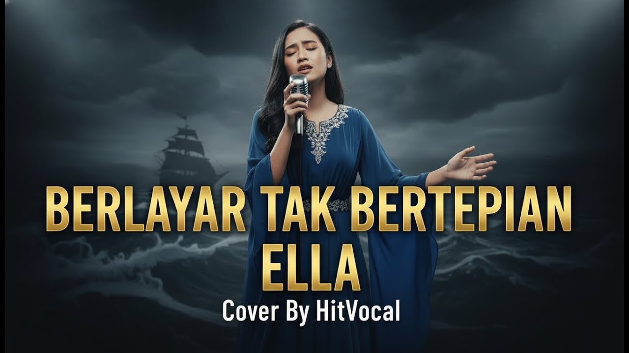BERLAYAR TAK BERTEPIAN - ( Ella ) - Cover By HitVocal ( LIRIK VIDIO )