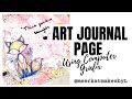 Art Journal Page | Grafix Arts | Rubberdance #artjournal #art #journaling #grafixarts #papercraft 