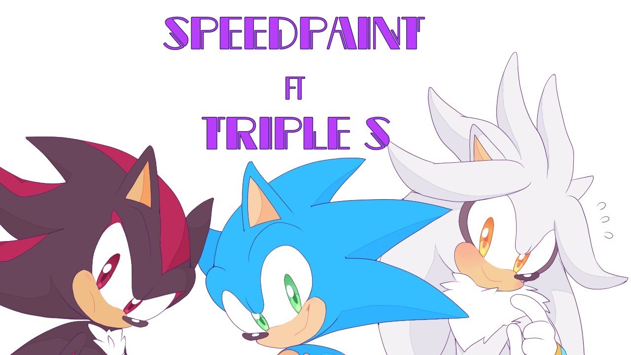 Silver,Shadow and Sonic Fusion+ SpeedArt