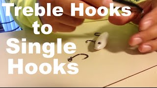 How To-  Single Hooks on Top Water Lures