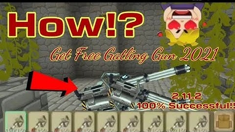How to Get Gatling Gun "FREE" 2021!!?😱😱👑 - 💯 Real??? | Blockman Go | Sky Block |