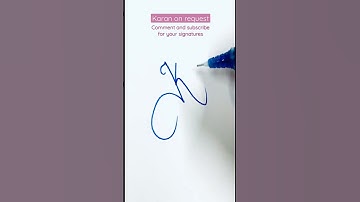 Karan #signature #calligraphy #handwriting #satisfying #shorts