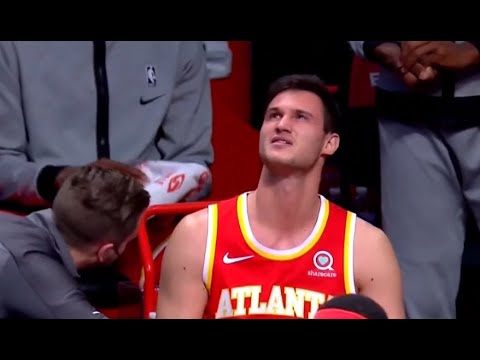Danilo Gallinari Ankle Injury Atlanta Hawks vs Brooklyn Nets