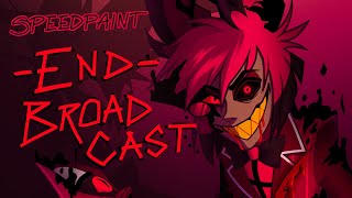 Hazbin Hotel Alastor Speedpaint | End Broadcast