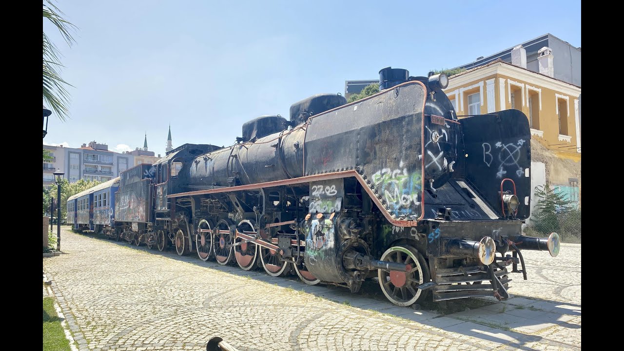 abandoned steam train izmir turkey TCDD 57010