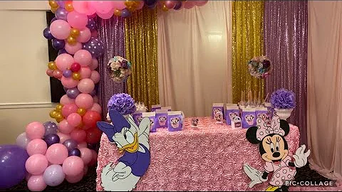 Minnie and Daisy birthday decorations