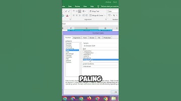 Cara Mengatur Format Tanggal Yang Ada Harinya Pada Microsoft Excel #microsoftexcel #belajarexcel