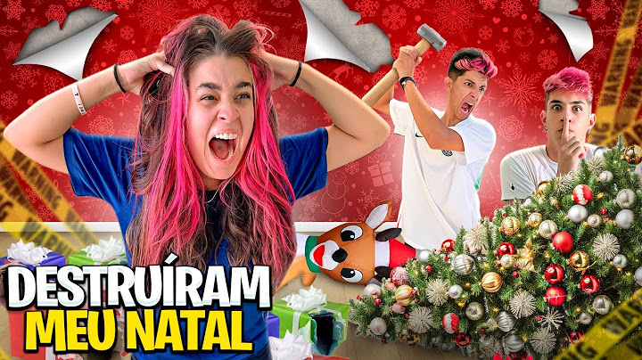 DESTRUINDO A DECORAÇÃO DE NATAL DA EMILLY VICK *ela ficou brava