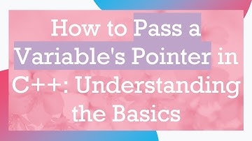 How to Pass a Variable