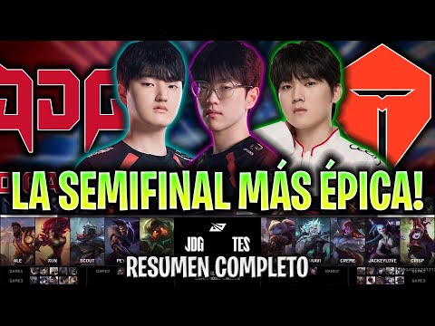 🔥LA GRAN SEMIFINAL DE LA LPL!😱LA SERIE MÁS ÉPICA!🔥 - JDG vs TES RESUMEN COMPLETO LPL 2025 SPLIT 1
