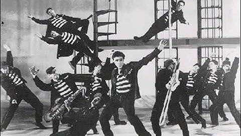 Elvis Presley Jailhouse Rock ( Lyrics )