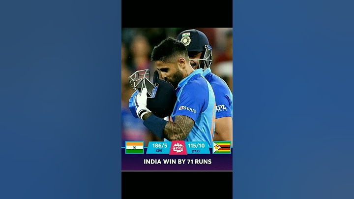 india won by 71 runs against Zimbabwe #indvszim #t20worldcup2022