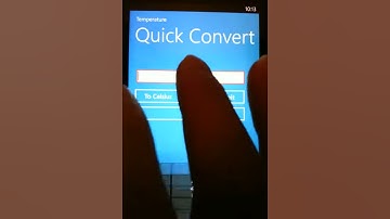 Temperature Quick Convert - Windows Phone App