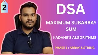 Maximum Subarray Sum — Most Asked DSA Problem | Kadane’s Algorithm Step by Step
