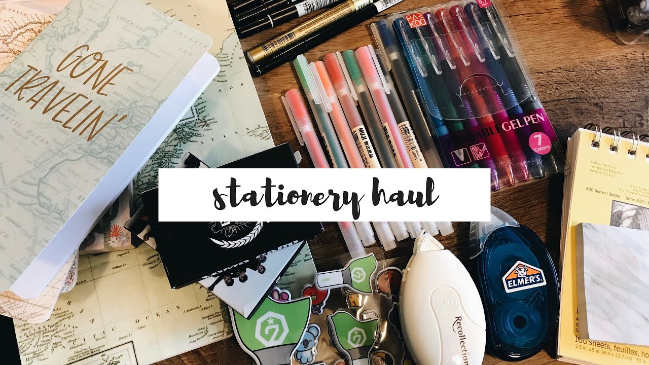 stationery / kpop journal supplies haul #1